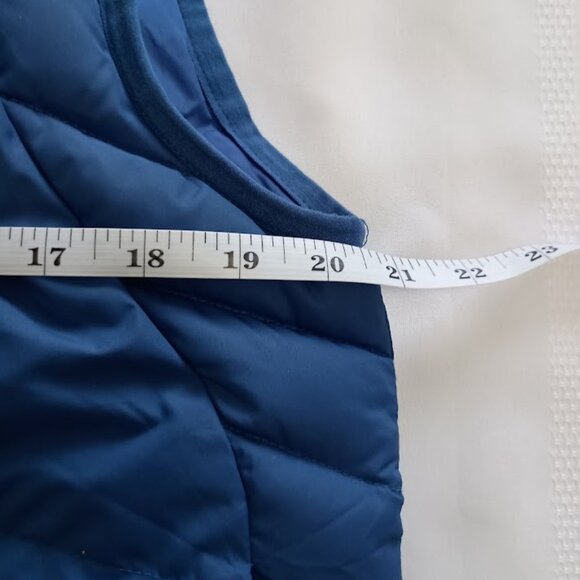 Cabela's Premier Northern Goose Down Blue Puffer Vest Women's Small 650 - Picture 8 of 11
